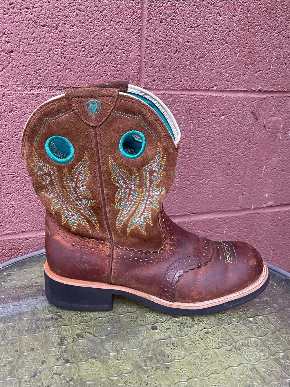 Ariat Fatbaby Western Cowboy Boots Size 7.5